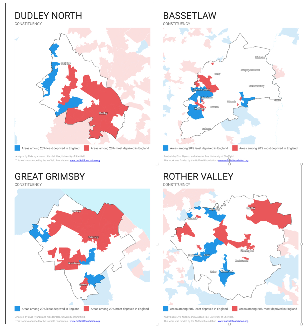 1.7 Areas of high and low poverty in four significant seats in the 2019 general election
