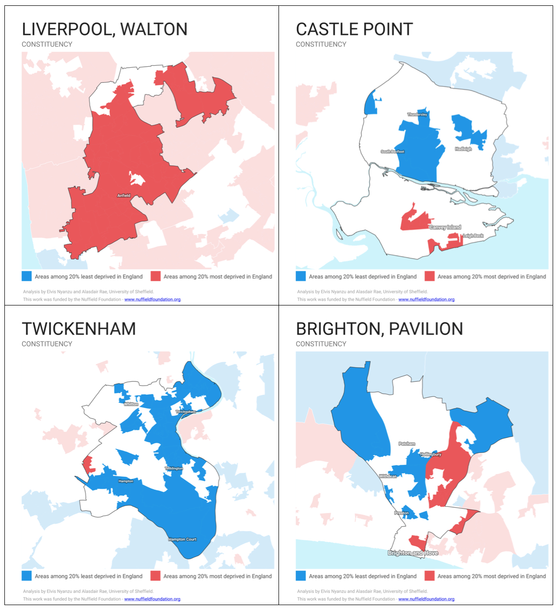 1.8 Areas where Labour, the Conservatives, the Liberal Democrats and the Greens do best