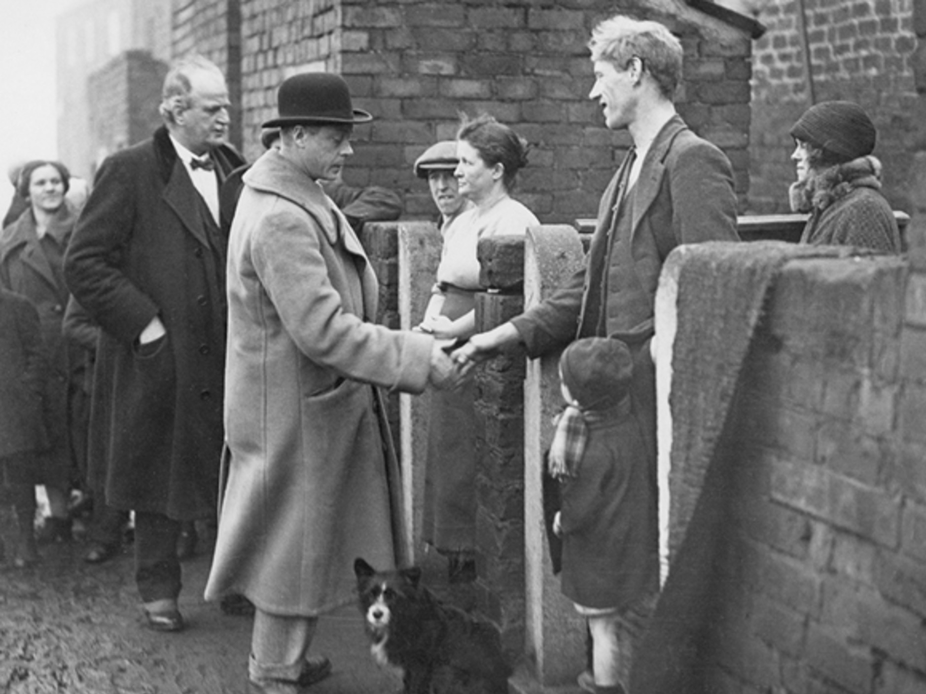 1.15 Edward, then Prince of Wales, visits mining families in County Durham in 1929