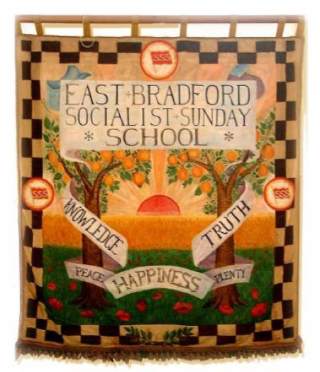 4.4 Banner of the East Bradford Socialist Sunday School, Fred Liles, 1914